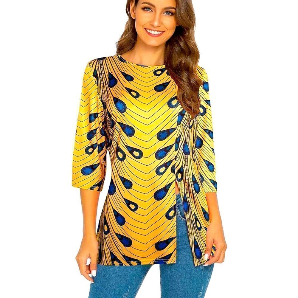 Womens Print Boho loose Tunic  XL